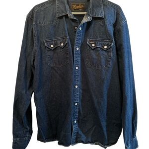 Howler Brothers Denim Casual Button Down Shirt